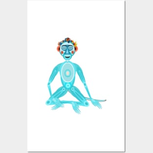 MOONKEY the Monkey - MEDITATION - BREATH Posters and Art